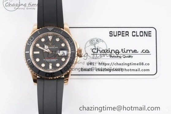 MiroTime 0508 Yacht-Master 116655 VSF 1:1 Best Edition Black Ceramic Bezel on Oysterflex Rubber Strap VS Practical 2096
